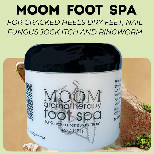 MOOM Foot Spa Cream – 100% Natural Foot Renewal, foot cream infused with Essential Oils for Soft, Smooth Feet, Aromatherapy Moisturizer for Dry, Cracked Heels,Feet,Knees,Elbows,Hands (12pack)