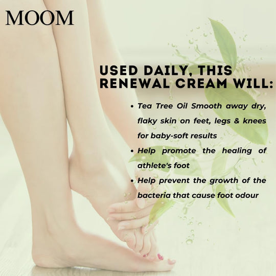 MOOM Foot Spa Cream – 100% Natural Foot Renewal, foot cream infused with Essential Oils for Soft, Smooth Feet, Aromatherapy Moisturizer for Dry, Cracked Heels,Feet,Knees,Elbows,Hands (12pack)