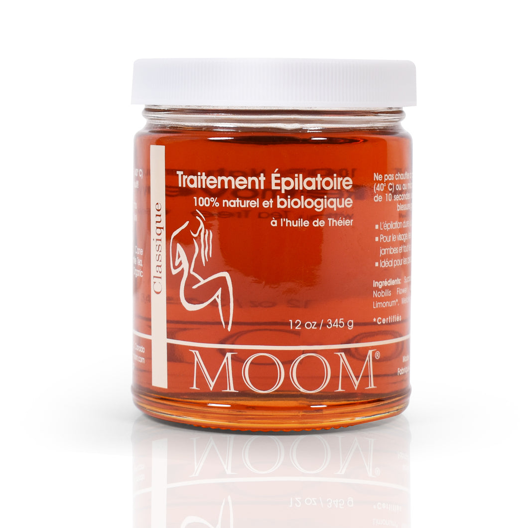 MOOM Organic Hair Removal with Tea Tree Refill Jar 12 oz (Classic)