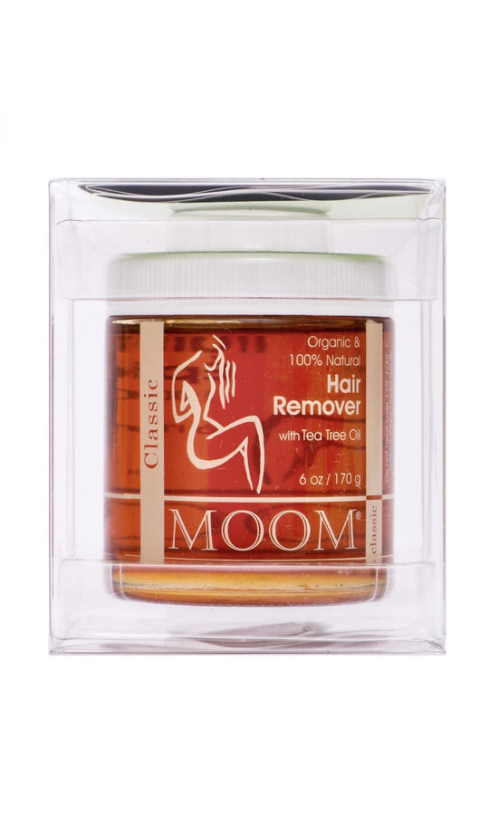 MOOM Organic Hair Removal with Tea Tree Refill Jar 6 oz (Classic)