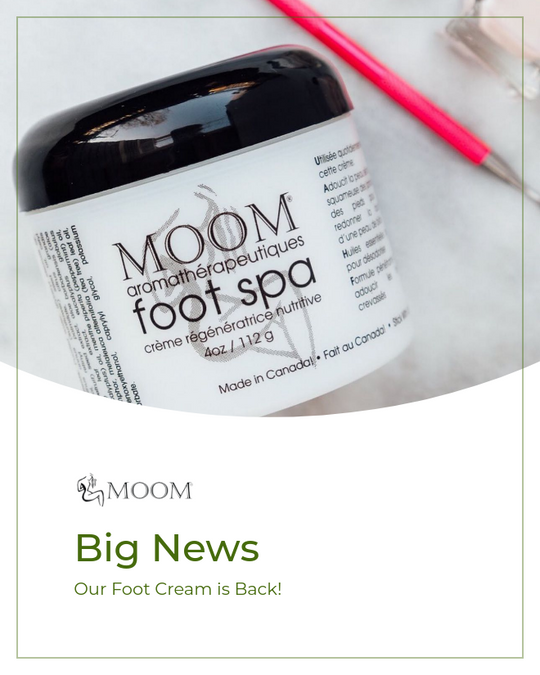 MOOM Foot Spa Cream – 100% Natural Foot Renewal, foot cream infused with Essential Oils for Soft, Smooth Feet, Aromatherapy Moisturizer for Dry, Cracked Heels,Feet,Knees,Elbows,Hands