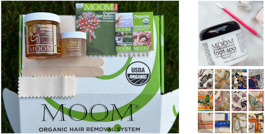 MOOM GIFT BOX+a 100% natural FOOT CREAM +one luxurious SILK of your choice—email your selection to info@moom.com or let us pick for you, enjoy this 40% off!